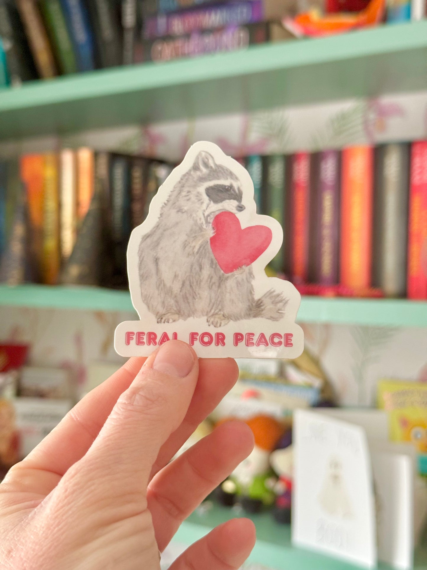 Feral for Peace Vinyl Sticker