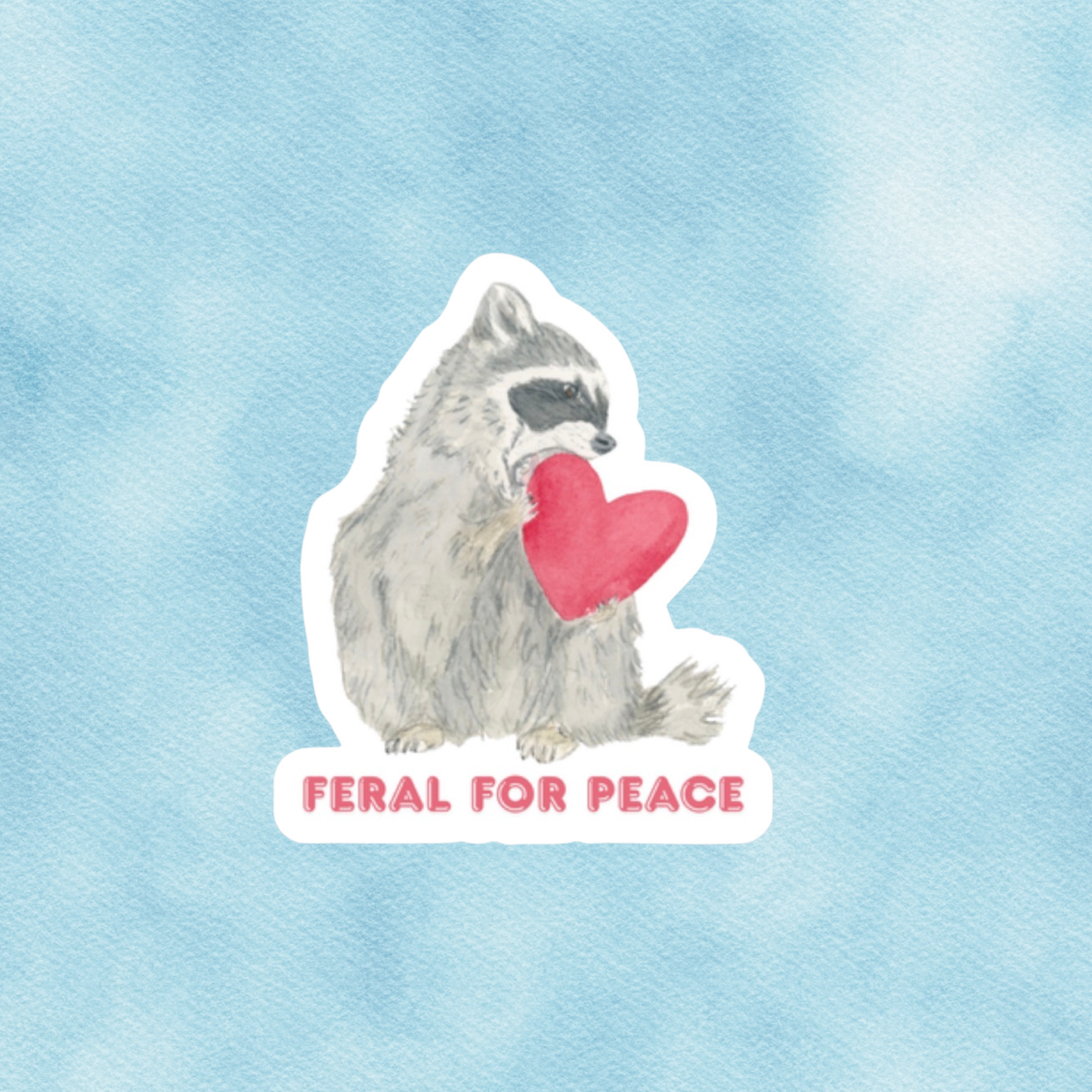 Feral for Peace Vinyl Sticker