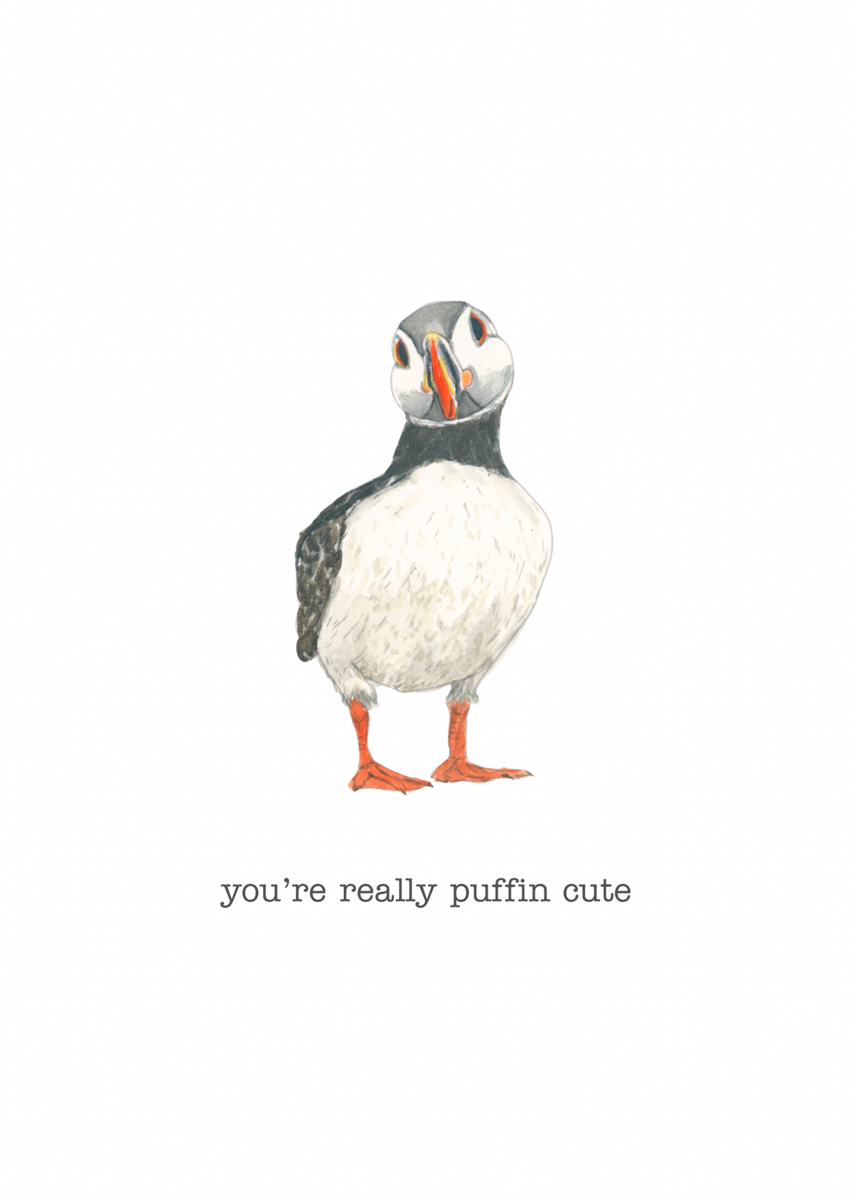 Puffin Cute Art Print