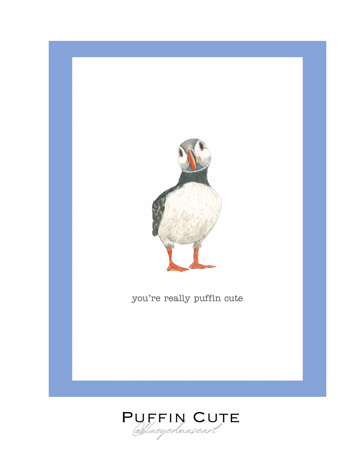Puffin Cute Art Print