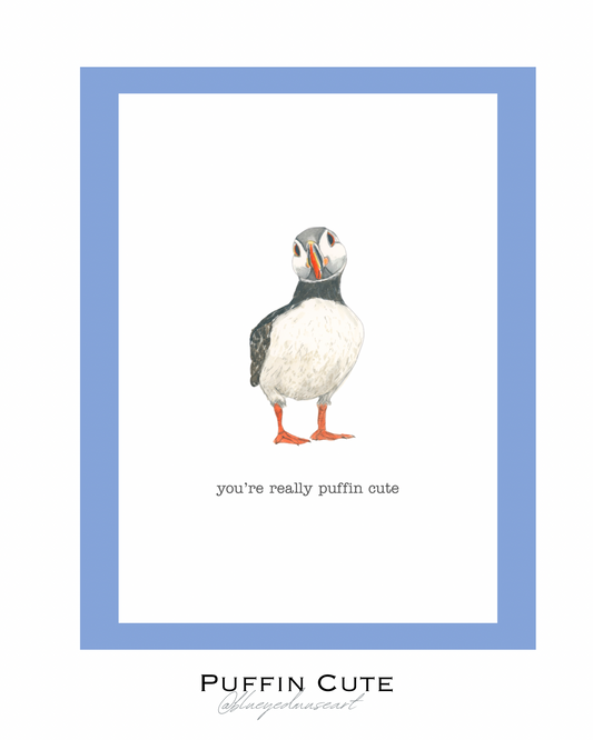 Puffin Cute Art Print