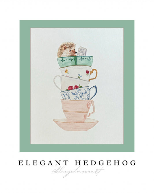 The Elegant Hedgehog | Fine Art Print