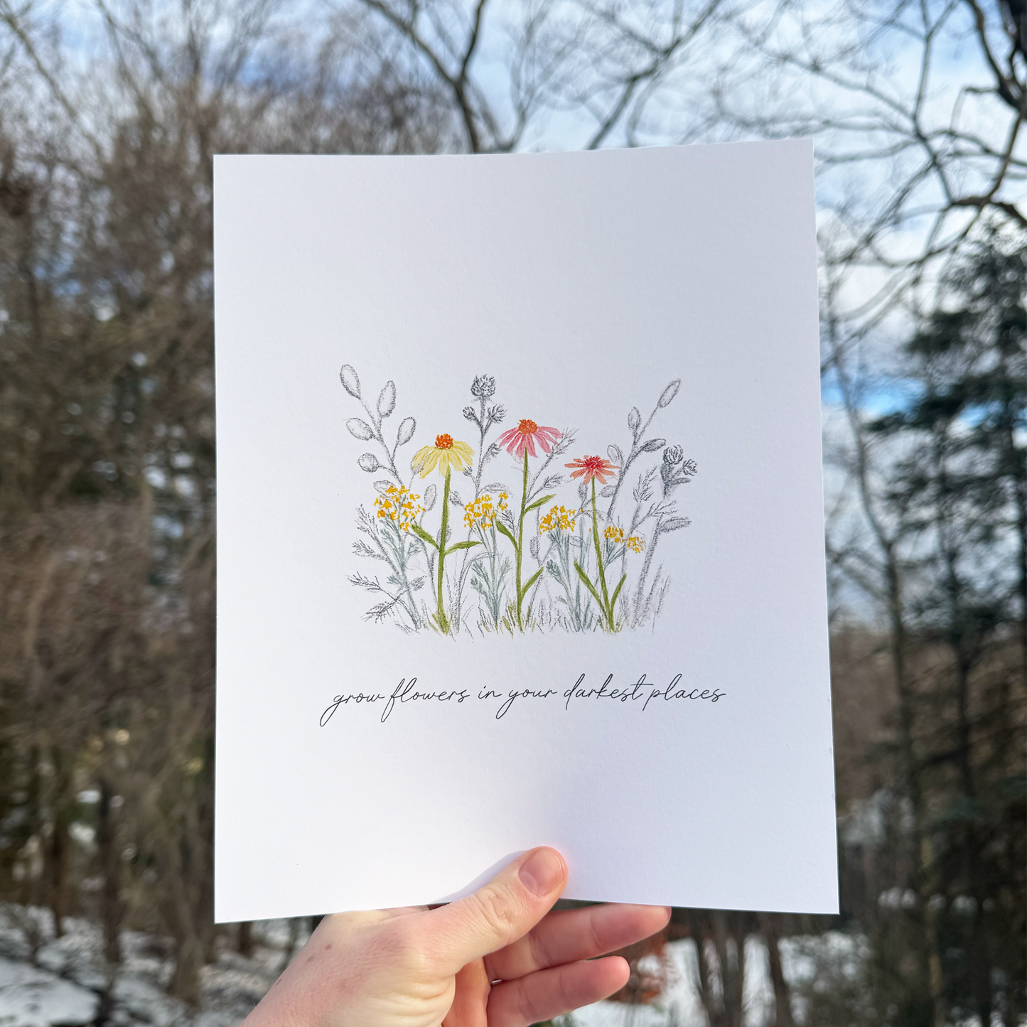 Grow Flowers Art Print