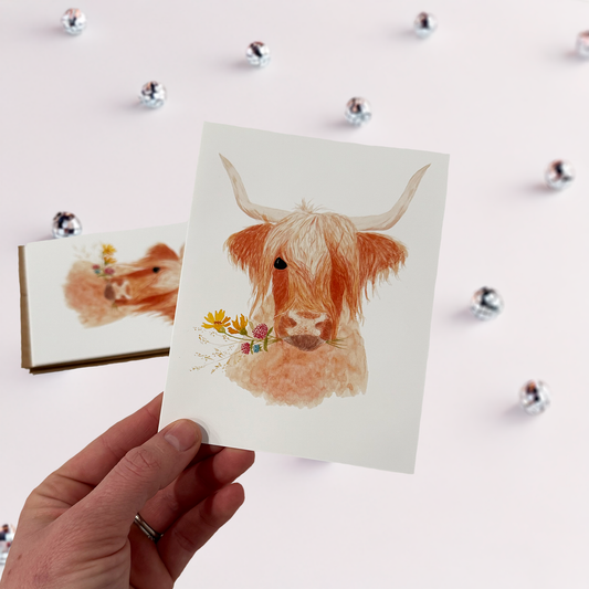 Wildflower Highland Notecard Pack