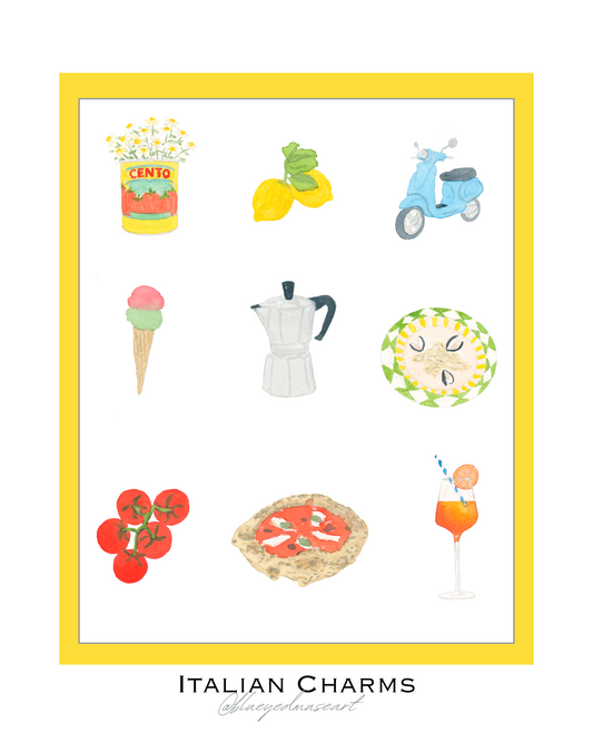 Italian Charms Art Print