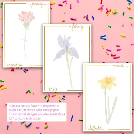 Birth Flower Art Prints