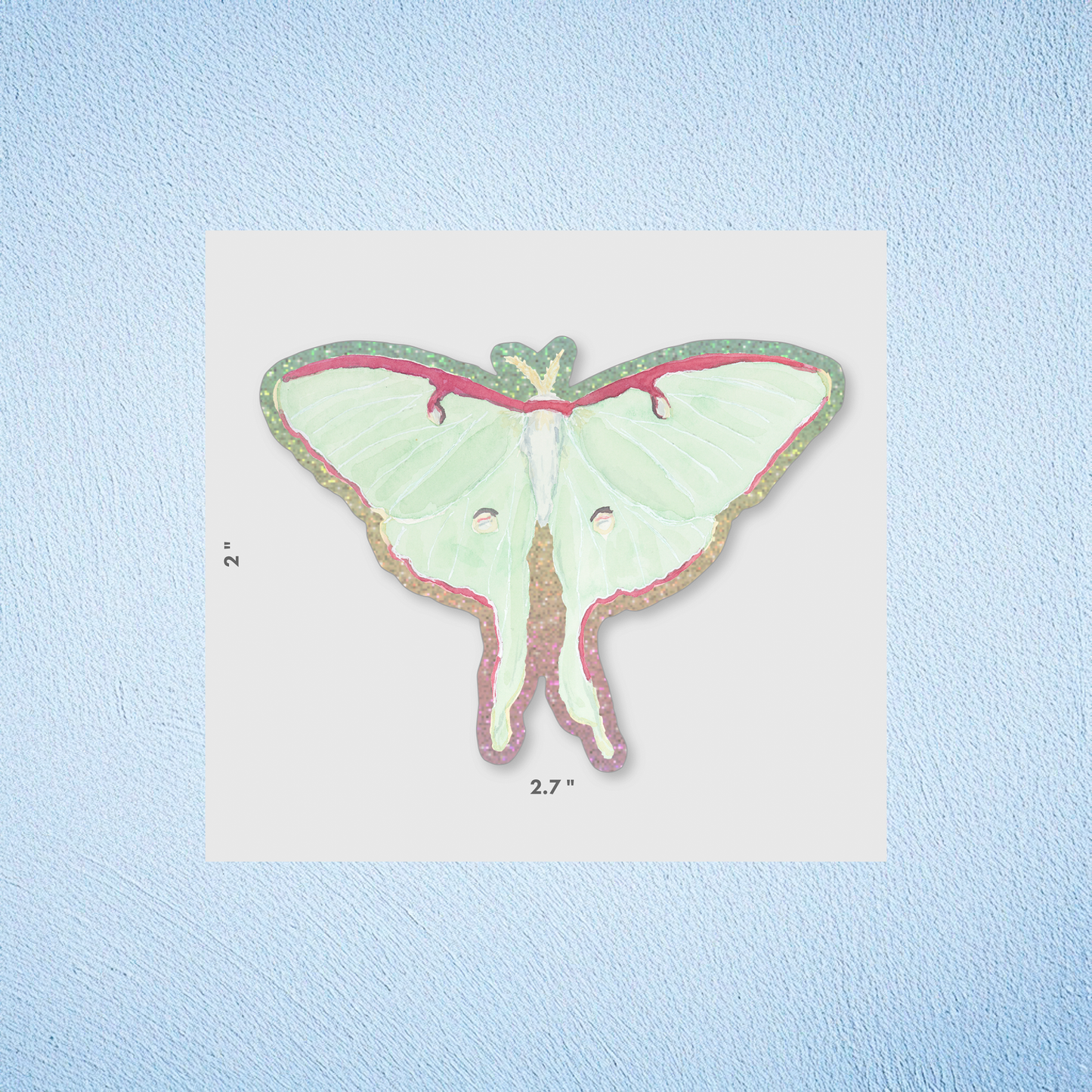 Luna Moth Vinyl Sticker