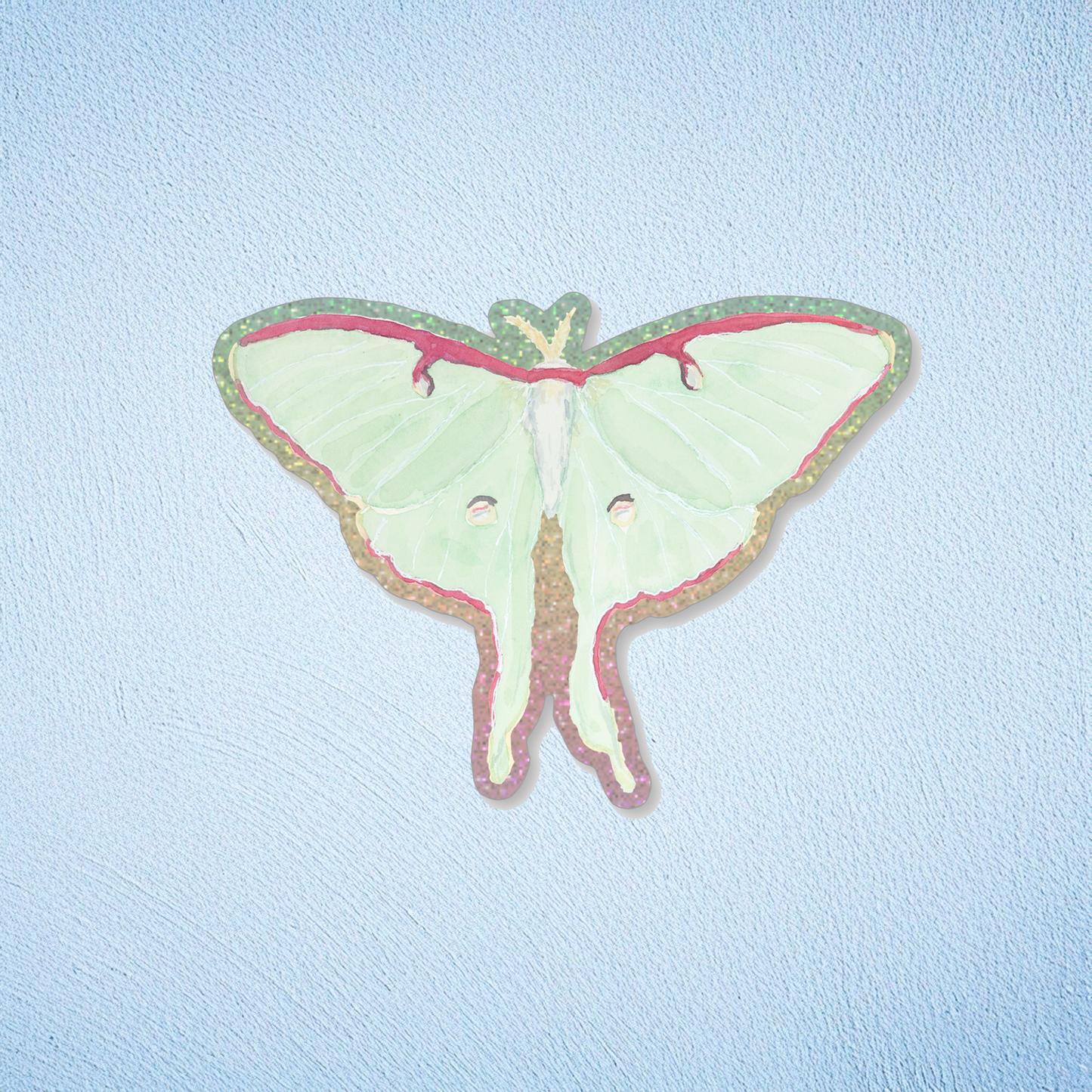 Luna Moth Vinyl Sticker