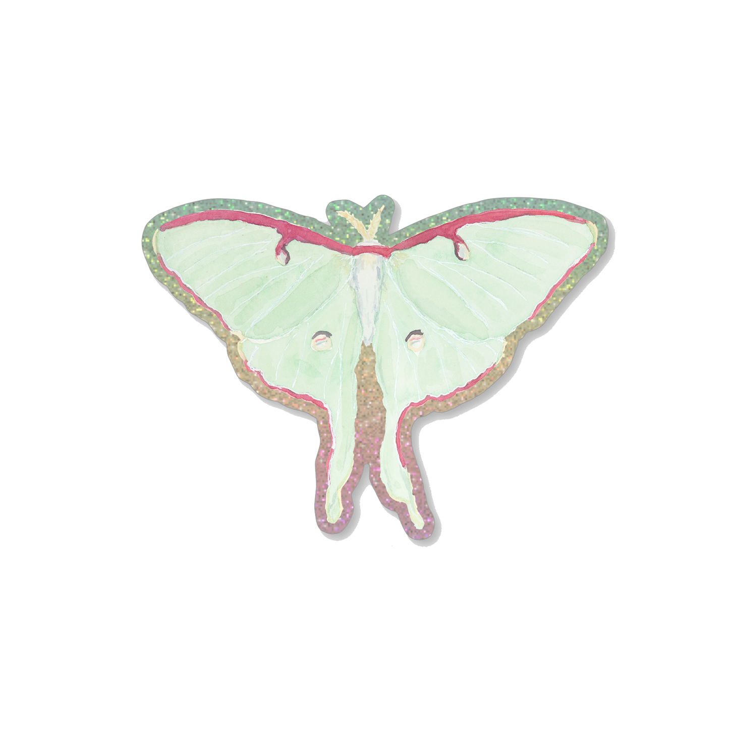 Luna Moth Vinyl Sticker