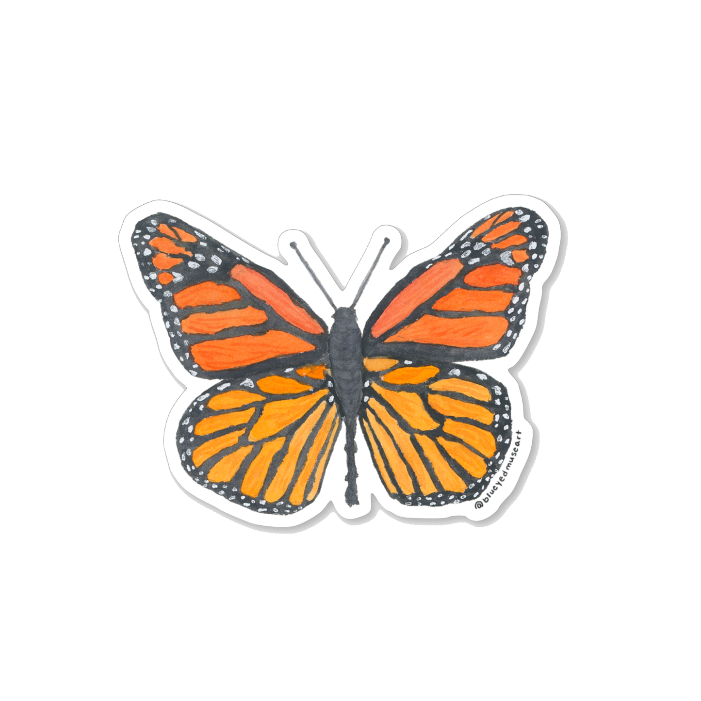 Monarch Butterfly Vinyl Sticker