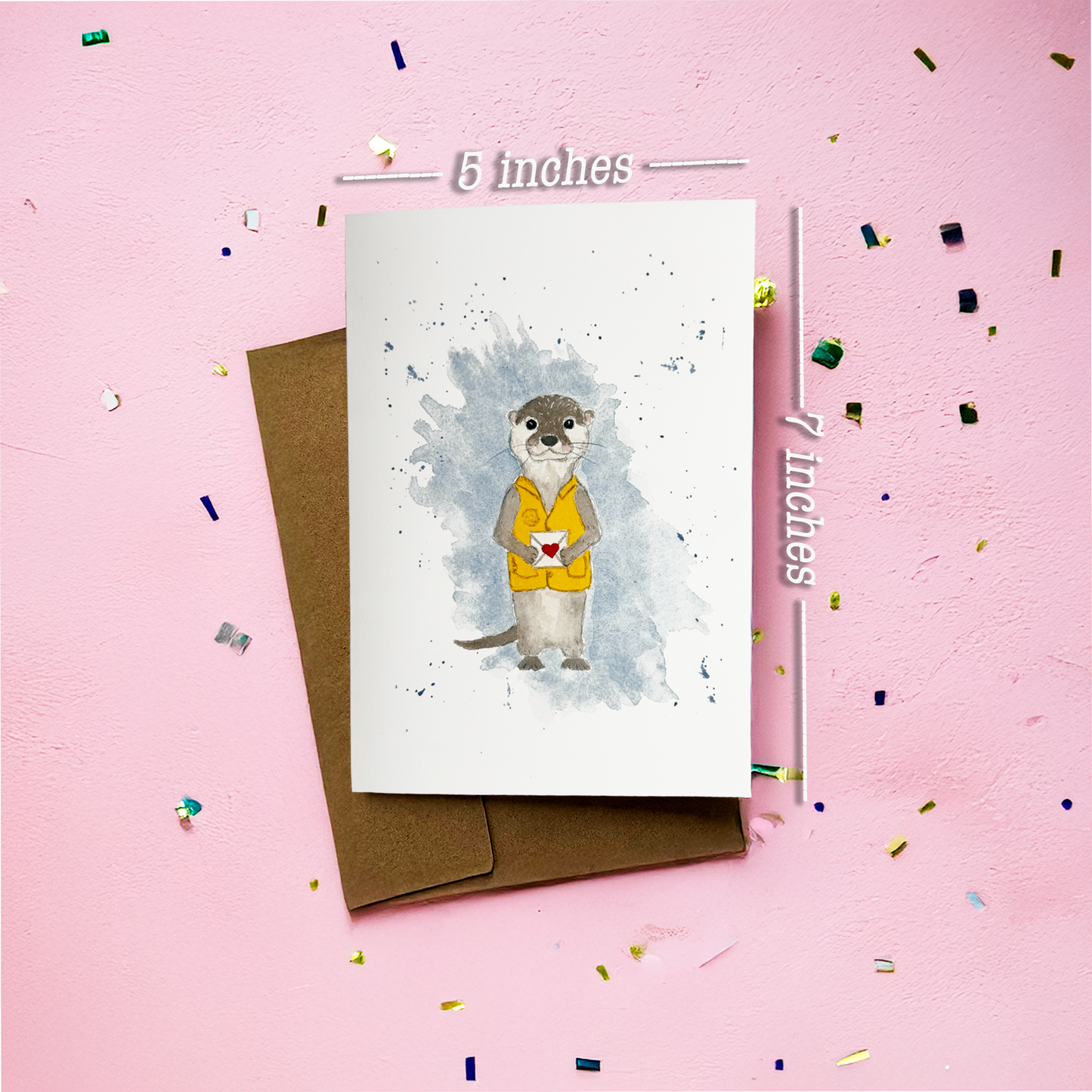 Otter Postal Service Greeting Card