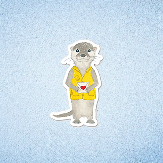 Otter Postal Service Vinyl Sticker