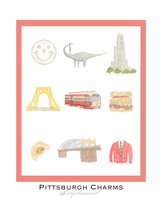 Pittsburgh Charms Art Print