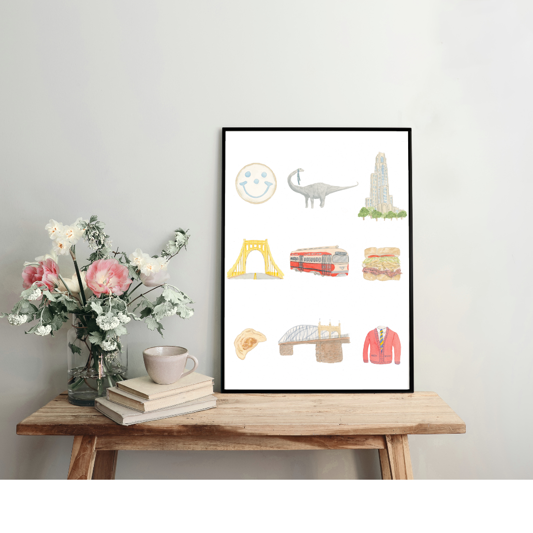Pittsburgh Charms Art Print