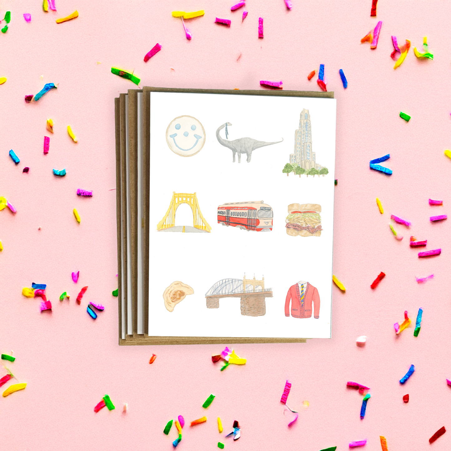 Pittsburgh Charms Notecard Pack