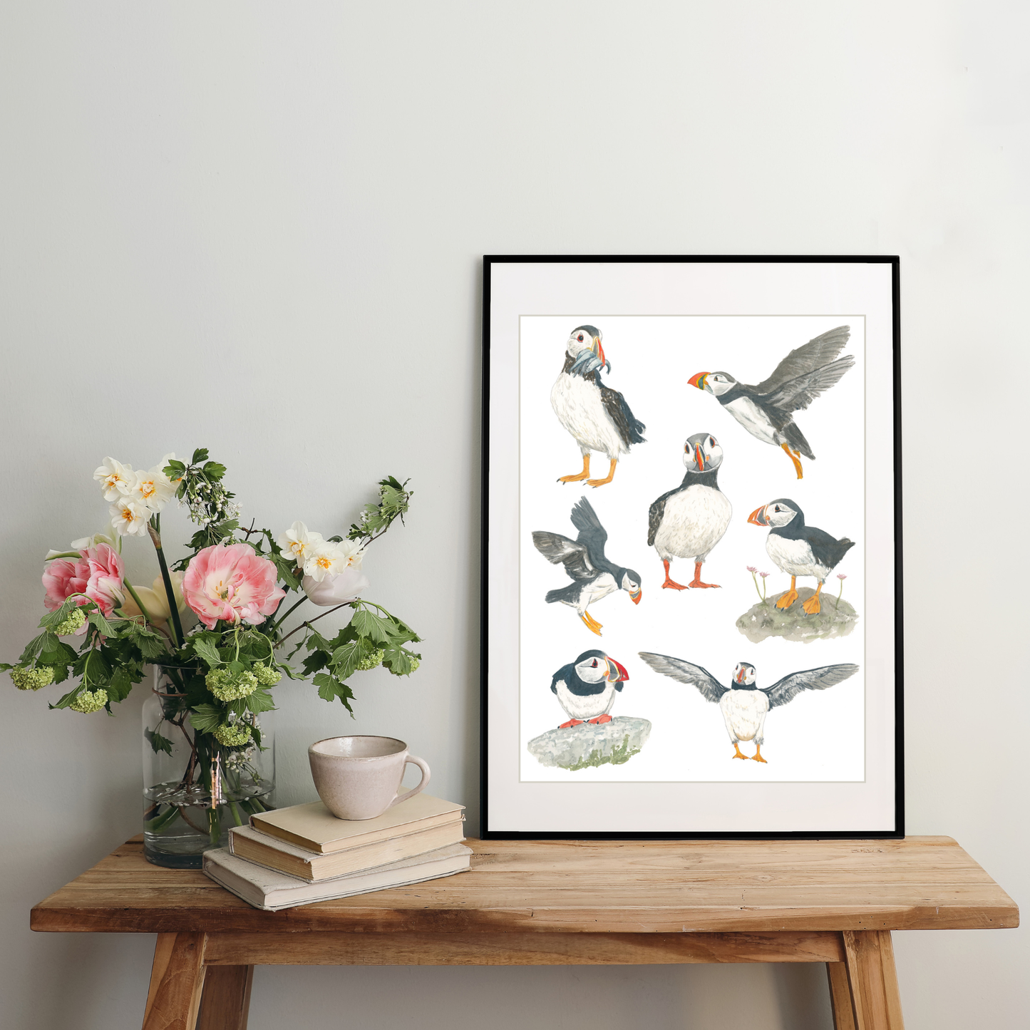 Puffin Crazy Art Print