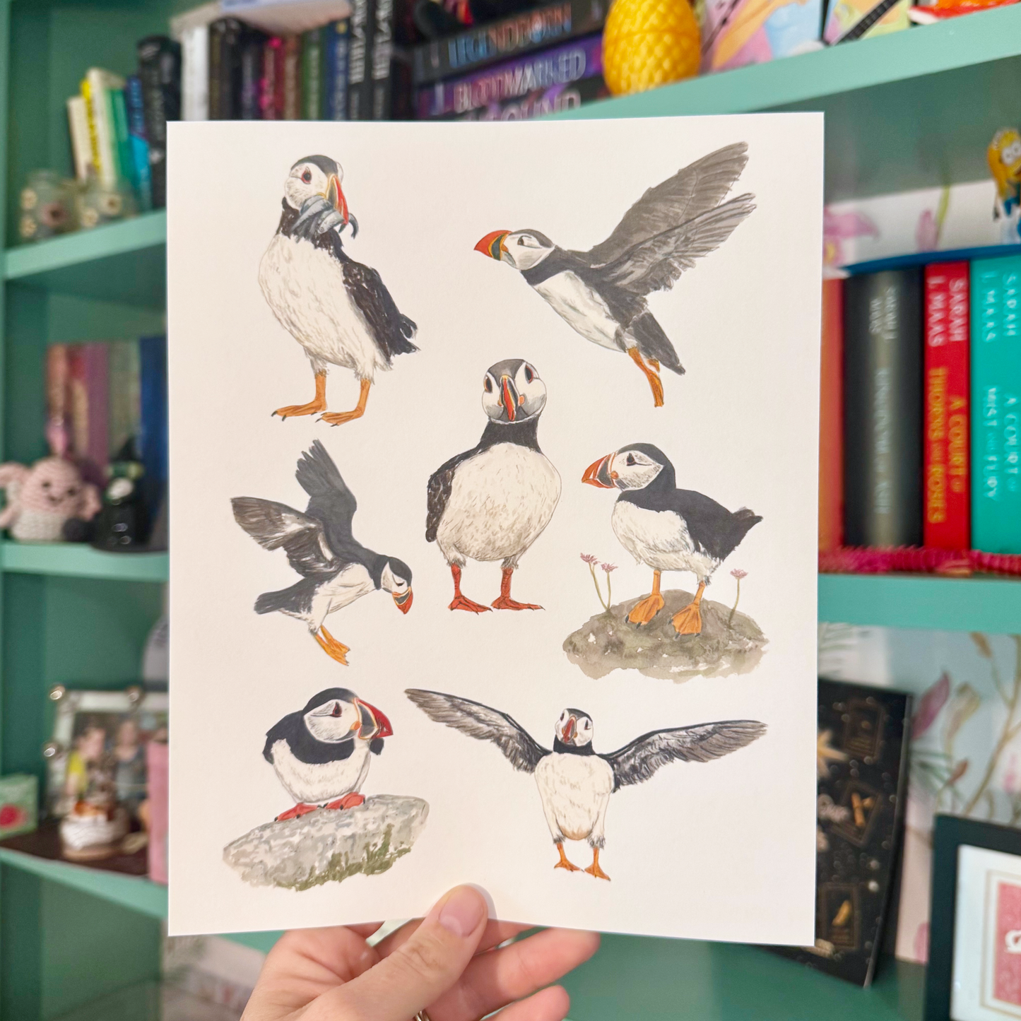 Puffin Crazy Art Print