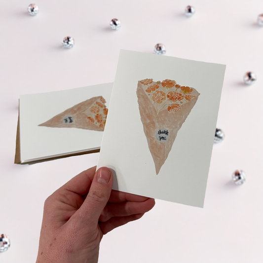 Ranunculus Bunch Thank You Card Pack